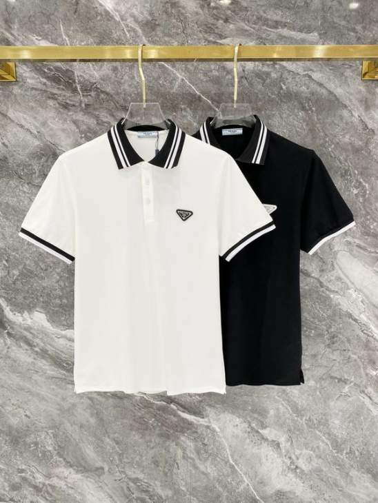 Picture of Prada Polo Shirts Short _SKUPradaM-3XLomtr28325698